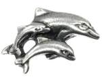 Pewter Dolphin Cabinet Knob